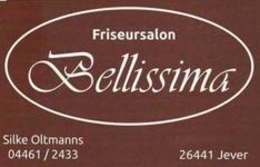 Logo des Schaufensters Friseursalon Bellissima