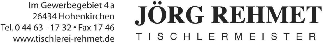Logo des Schaufensters Tischlerei Rehmet